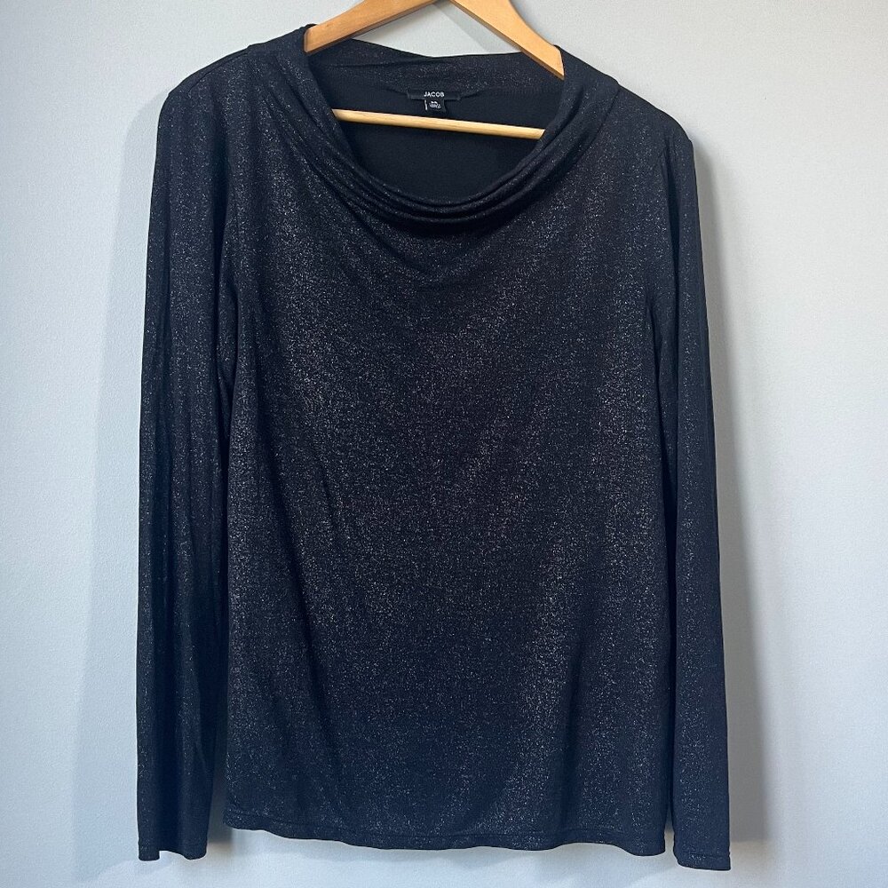 Jacob vintage shimmer Cowl neckline top size Large